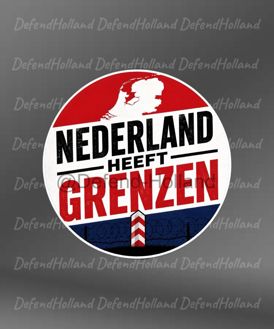 Nederland heeft grenzen sticker