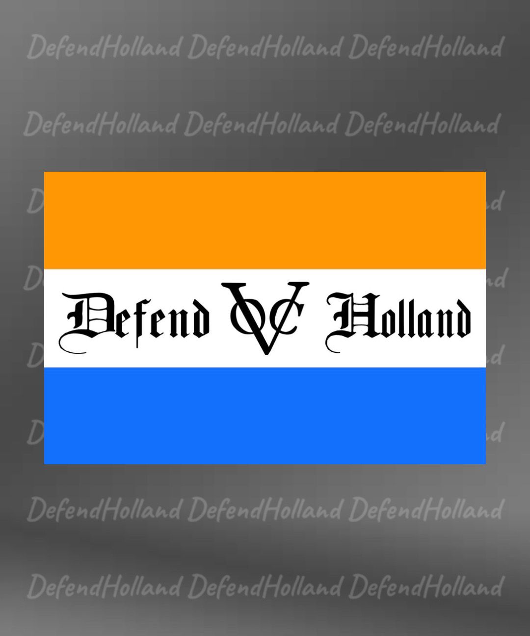 Defend Holland prinsenvlag sticker