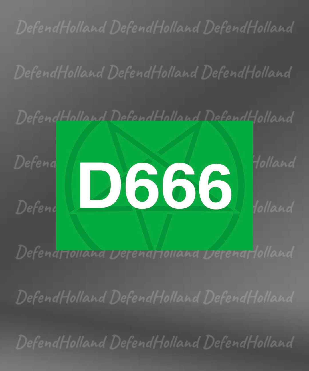 D666 sticker