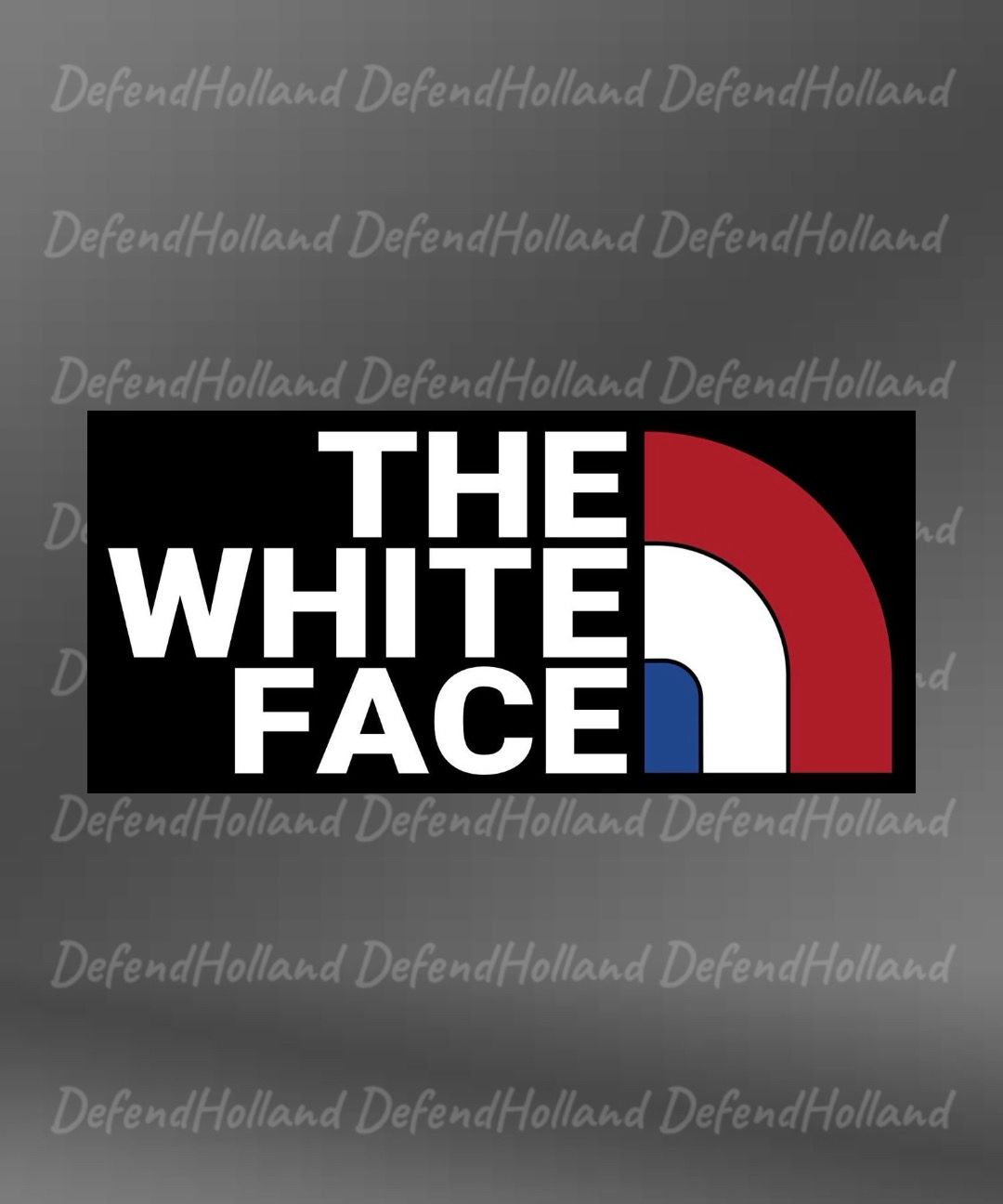 The white face sticker